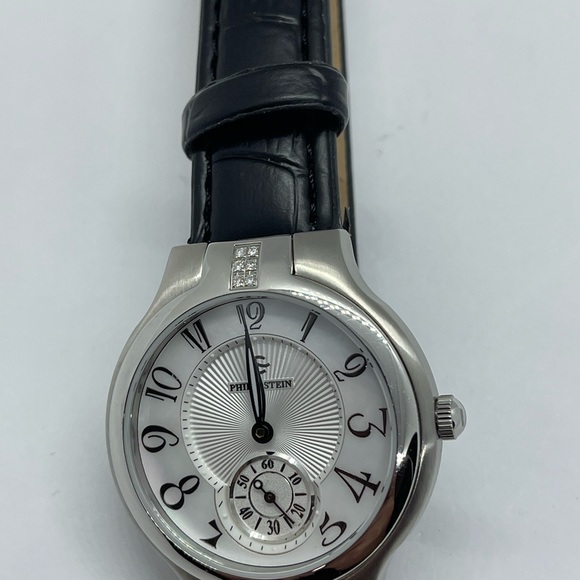 New Philip Stein Silver with Pearl Ser# 41TF005746 - Picture 2 of 10